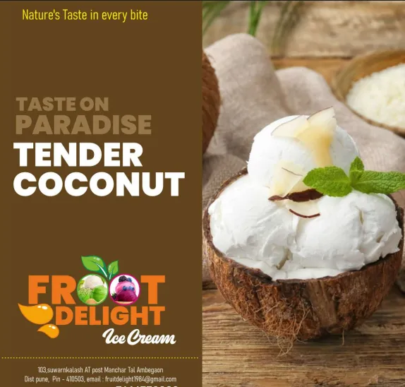 No preservative natural fruit ice cream ingredients at Froot Delight Hadapsar