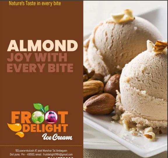 Choco almond No preservative ice cream parlour in Pune